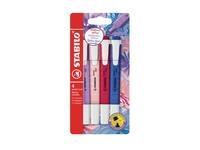 Markeerstift STABILO Swing cool Wildflower assorti 4 stuks