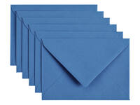 Envelop Papicolor C6 114x162mm donkerblauw pak à 6 stuks