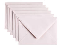 Envelop Papicolor C6 114x162mm lichtroze pak à 6 stuks