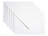 Envelop Papicolor C6 114x162mm metallic parelwit pak à 6 stuks