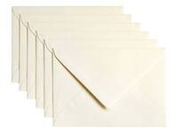 Envelop Papicolor C6 114x162mm metallic ivoor pak à 6 stuks