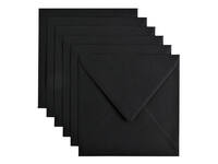 Envelop Papicolor 140x140mm ravenzwart pak à 6 stuks