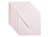 Envelop Papicolor 140x140mm lichtroze pak à 6 stuks