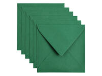 Envelop Papicolor 140x140mm dennengroen pak à 6 stuks