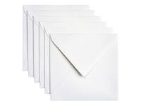 Envelop Papicolor 140x140mm metallic parelwit pak à 6 stuks