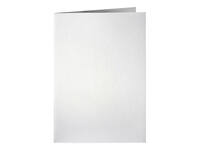 Correspondentiekaart Papicolor dubbel 105x148mm metallic parelwit pak à 6 stuks