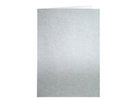 Correspondentiekaart Papicolor dubbel 105x148mm metallic zilver pak à 6 stuks