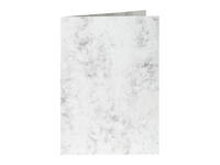 Correspondentiekaart Papicolor dubbel 105x148mm marmer grijs pak à 6 stuks