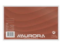 Systeemkaart Aurora 200x125mm lijn met rode koplijn 210gr wit 100 vel