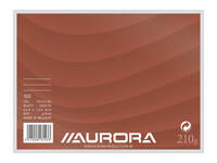Systeemkaart Aurora 200x150mm lijn met rode koplijn 210gr wit 100 vel