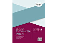 Fototas Multo A4 23-gaats 3-vaks 10x15cm + schrijfstrook PP transparant 10 stuks