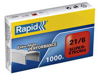 Nieten Rapid 21/6 gegalvaniseerd super strong 1000 stuks
