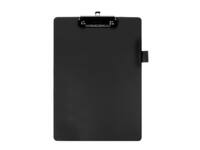 Klembord Quantore A4 staand PVC zwart met 100mm klem + penlus
