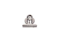 Papierklem MAUL Bulldog met magneet 40mm zilver 2 stuks