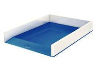 Brievenbak Leitz WOW wit/blauw