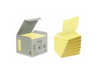 Memoblok Post-it Z-Note R330-1B recycled 76x76mm canary yellow 6 stuks