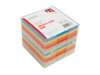 Memokubus Quantore 90x90mm transparant assorti