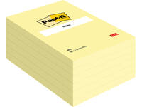 Memoblok Post-it 659 102x152mm geel