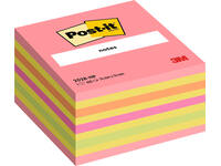 Memoblok Post-it 2028 76x76mm kubus neon kleuren