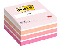 Memoblok Post-it 2028 76x76mm kubus pastel roze