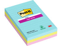Memoblok Post-it 4690 Super Sticky 101x152mm Cosmic 3 stuks
