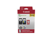 Inktcartridge Canon PG-560 CL-561 zw + kl + papier