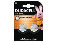 Batterij Duracell knoopcel 2xCR2032 lithium Ø20mm 3V-180mAh