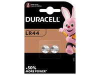 Batterij Duracell knoopcel 2xLR44 alkaline Ø11,6mm 2 stuks