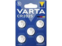 Batterij VARTA knoopcel 5x CR2025 lithium