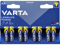 Batterij VARTA Longlife Power 8x AA