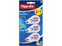 Correctietape Tipp-Ex mini pocket mouse 5mmx6m blister 2+1 gratis
