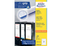 Rugetiket Avery smal 38x192mm zelfklevend wit 100 vel