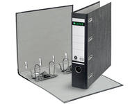 Ordner Leitz 1092 giro-bank met dubbele mechaniek 75mm karton A4 zwart