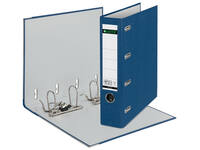 Giro-bank ordner Leitz A4 met dubbele mechaniek 80mm PP blauw