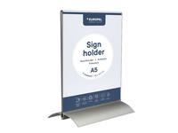 Kaarthouder Europel T-standaard A5 staand acryl / aluminium