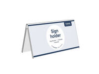 Tafelnaambord Europel V-standaard 70x150mm acryl