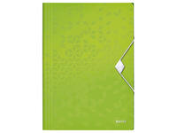 Elastomap Leitz WOW A4 3 kleppen PP groen