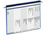 Personeelsmap Durable 5 vakken + hangrail blauw