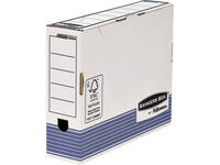 Archiefdoos Bankers Box System A4 80mm wit blauw