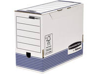 Archiefdoos Bankers Box System A4 150mm wit blauw