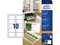 Visitekaart Avery C32011-25 85x54mm 200gr 250 stuks