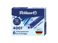 Inktpatroon Pelikan 4001 koningsblauw 6 stuks