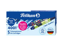 Inktpatroon Pelikan 4001 voor Lamy vulpen blauw doosje à 5 stuks