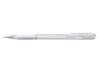 Gelschrijver Pentel K118 Grip medium wit