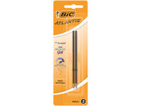 Balpenvulling Bic voor diverse balpennen medium zwart blister à 2st