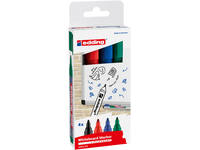 Whiteboardmarker edding 360 rond 1.5-3mm assorti 4 stuks