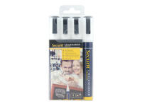 Krijtstift Securit SMA-510 schuin wit 2-6mm blister à 4 stuks