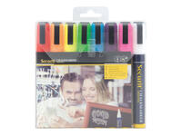 Krijtstift Securit SMA-510 schuin 2-6mm assorti blister à 8 stuks