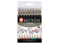 Fineliner Sakura Pigma Micron 05 0.45mm set à 9 kleuren