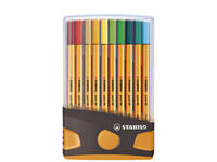 Fineliner STABILO point 88/20 ColorParade rollerset antr/or F ass 20st